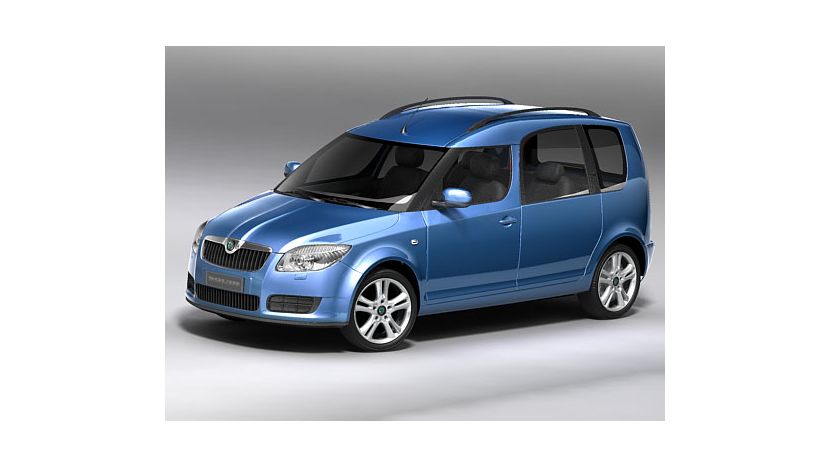 Skoda Roomster 2010-2015 Dimensions Side View, roomster
