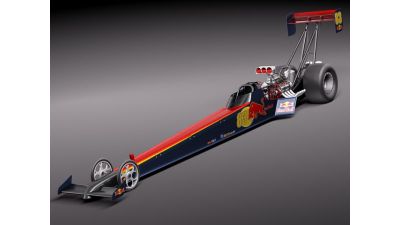 Top Fuel Dragster 2011 3D Model
