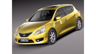 Nissan Tiida Versa 2013 3D Model