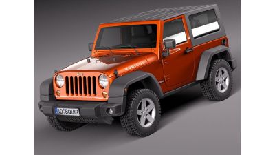 Jeep Wrangler Rubicon 2012 3D Model