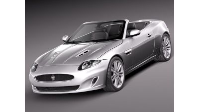 Jaguar XKR 2012 convertible 3D Model