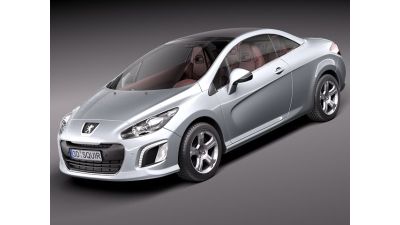 Peugeot 308 CC 2012 3D Model