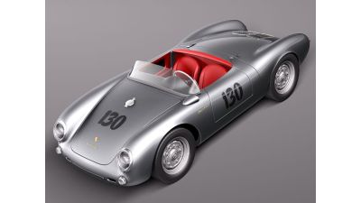 Porsche Spyder 550 1955 3D Model