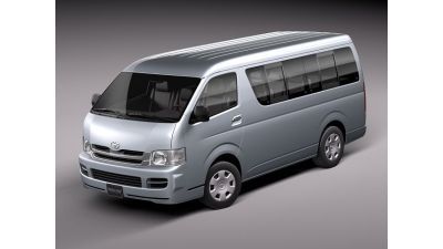 Toyota Hiace Van 2005 - 2010 3D Model
