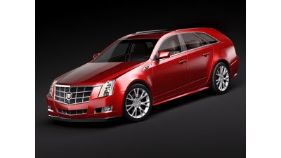Cadillac CTS 2010 Sport Wagon 3D Model