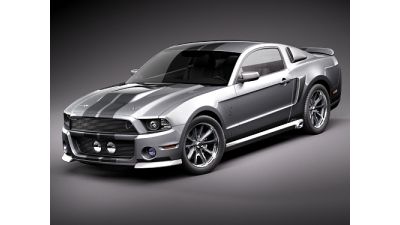 Ford Mustang Eleanor Shelby GT500 2010 3D Model