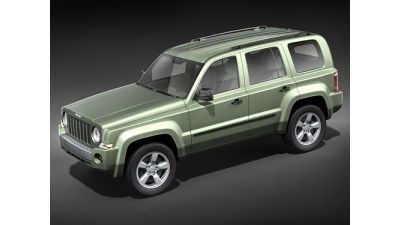 Jeep Patriot 2008 mid-poly 3D Model