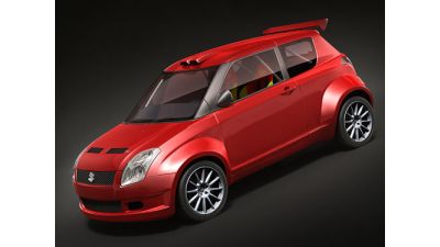Suzuki Swift 1600 rally 3D Model
