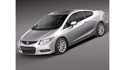 Honda Civic 2012 usa coupe 3D Model