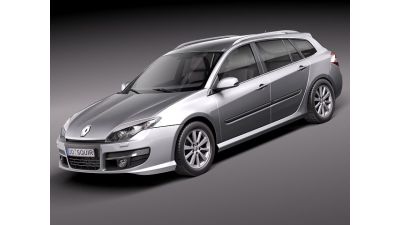 Renault Laguna Estate 2011 3D Model