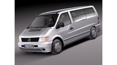 Mercedes Vito 1995 - 2000 Passenger Van 3D Model