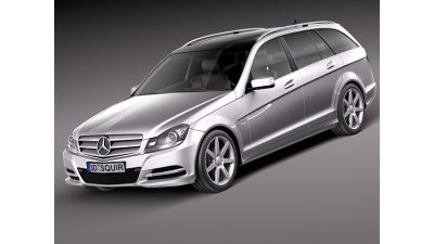 Mercedes-Benz C class Estate 2012 3D Model
