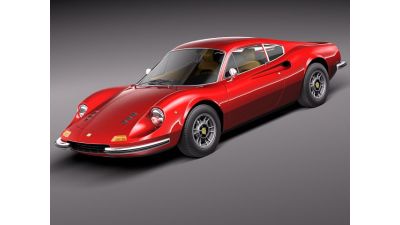 Ferrari Dino 246 GT 1969 3D Model