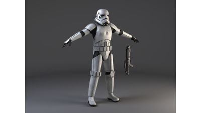 Star Wars Storm Trooper Rigged