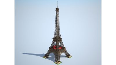 Eiffel Tower High detailed