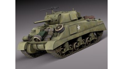 M4A2 Sherman Tank with equipment