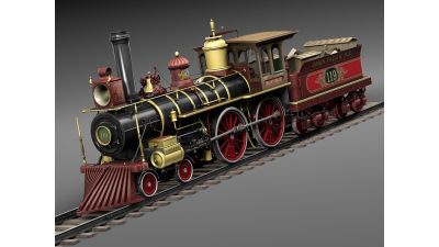Union Pacific 119 Steam Train 1868