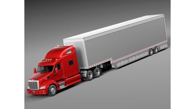 Peterbilt 587 2015 truck with trailer