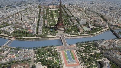 Paris City Eiffel Tower Mars Fields