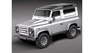 Land Rover Defender 2011 x-tech short 3D Model