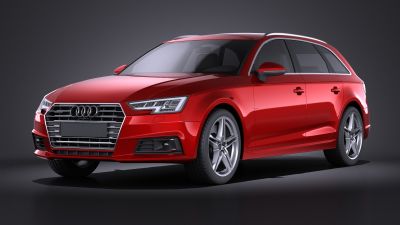 Audi A4 Avant 2016 VRAY