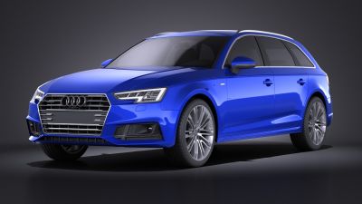 Audi A4 S-Line Avant 2016 VRAY