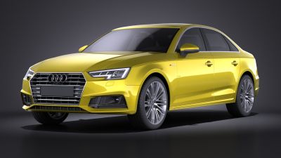 Audi A4 S-Line Sedan 2016 VRAY