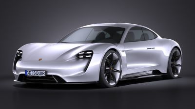 Porsche Mission E Concept 2015 VRAY