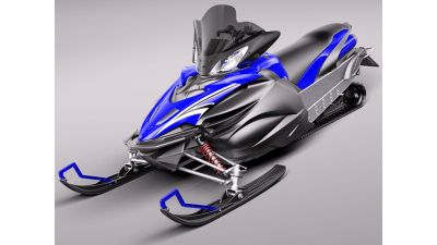 Yamaha Apex Snowmobile 2011 3D Model
