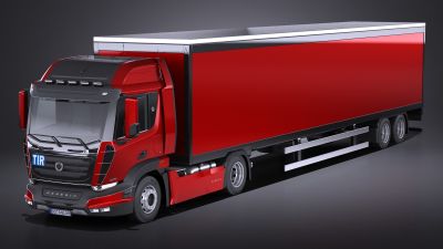 Generic Semi Truck with Trailer 2016