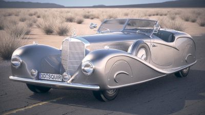 Mercedes 500K Erdmann&Rossi 1936 desert studio