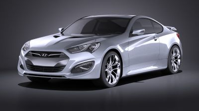 Hyundai Genesis Coupe 2016 VRAY