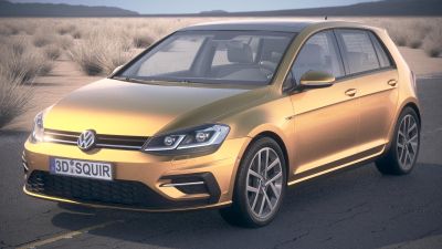 Volkswagen Golf TSI 2017 desert studio
