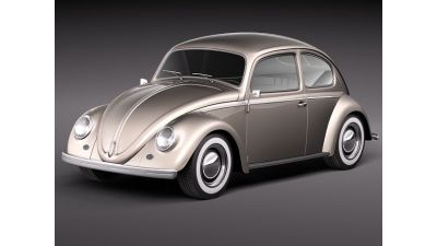 Volkswagen Beetle 1950 3D Model