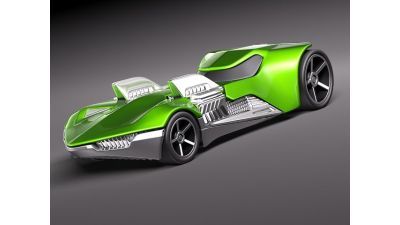 Hot Wheels Twin Mill Concept Car 3D Model