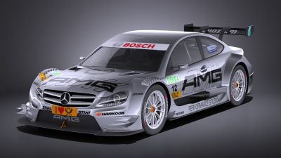 Mercedes C AMG DTM 2012 - 3014 VRAY