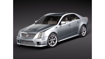 Cadillac CTS-V 2010 3D Model