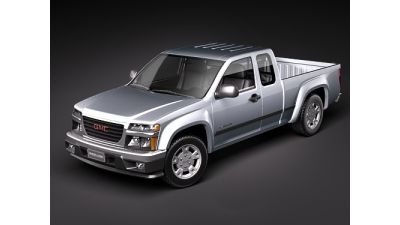 GMC Canyon 2004-2010 extended cab 3D Model