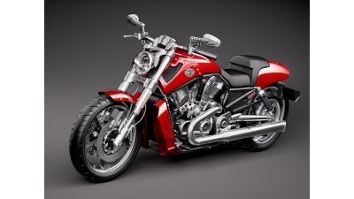 Harley Davidson V-ROD Muscle 3D Model