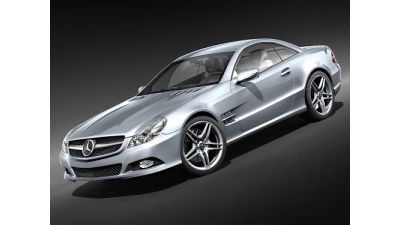 Mercedes SL 2009 3D Model