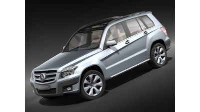 Mercedes GLK 2009 3D Model