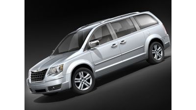 Chrysler Town And Country 2008 Van 3D Model