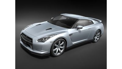 Nissan GT-R 2008 mid-poly 3D Model