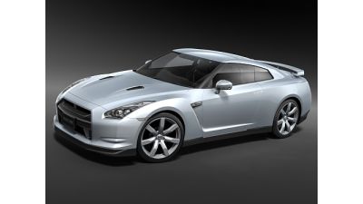 Nissan GT-R 2008 3D Model