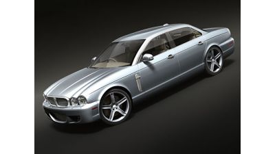 Jaguar XJ 2008 3D Model
