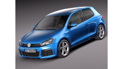 Volkswagen Golf R 2012 3D Model