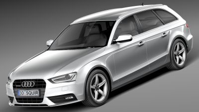 Audi A4 Avant 2013 3D Model