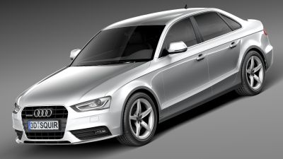 Audi A4 sedan 2013 3D Model