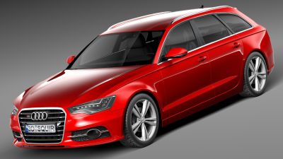 Audi S6 Avant 2013 3D Model