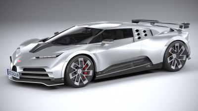 LowPoly Bugatti Centodieci 2020